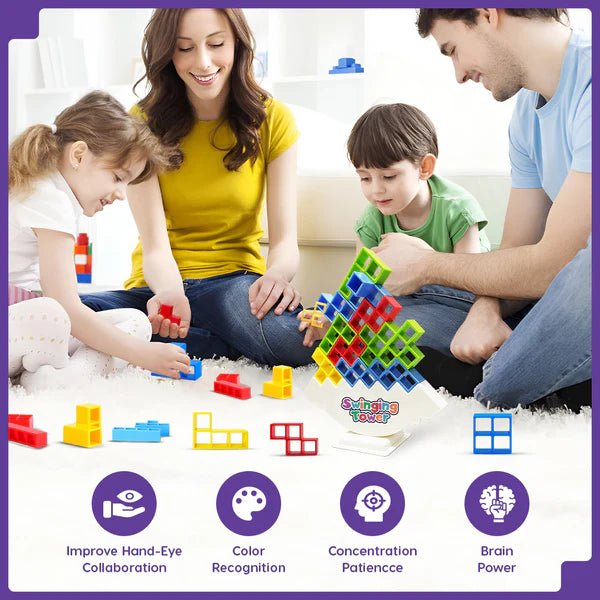 Swinging Tower Game | Build, Balance & Beat the Collapse | Fun for All Ages