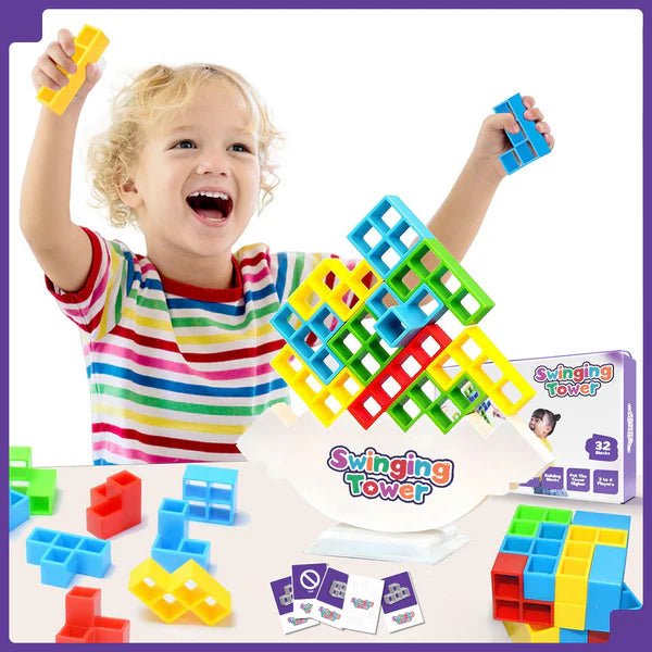 Swinging Tower Game | Build, Balance & Beat the Collapse | Fun for All Ages