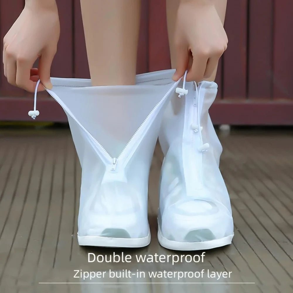 Reusable Waterproof Silicone Shoe Covers (Pack of 2)