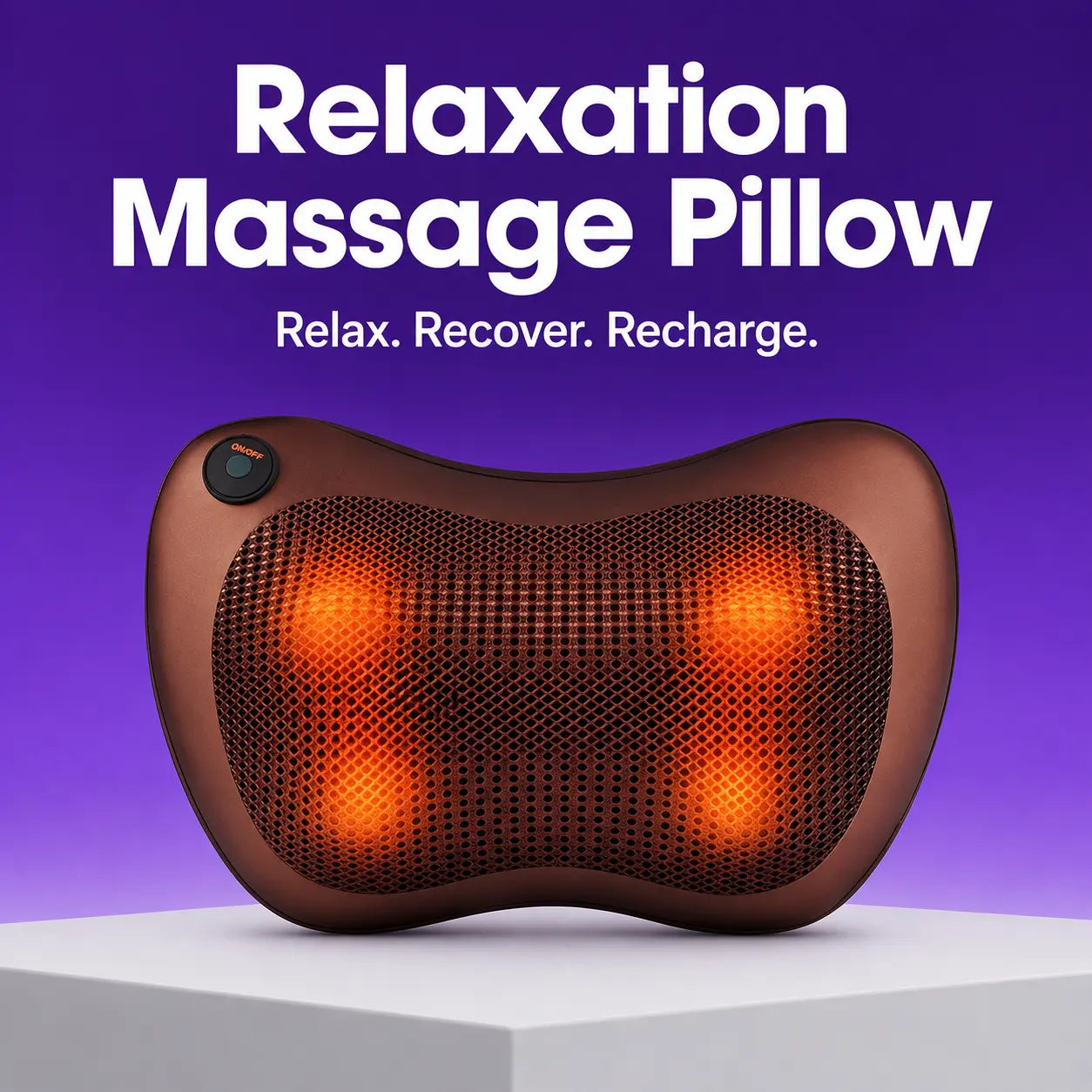 BLINKADDA™ Relaxation Massage Pillow | Shiatsu Neck & Back Massager