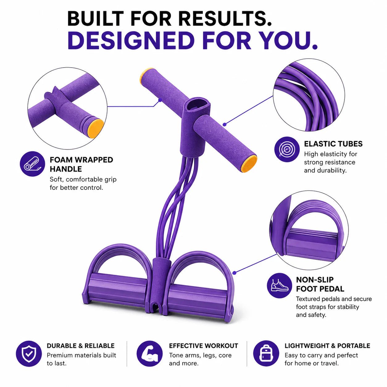 FlexBand 360 - Unisex Yoga Pedal Puller Resistance Band