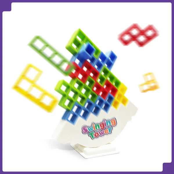 Swinging Tower Game | Build, Balance & Beat the Collapse | Fun for All Ages