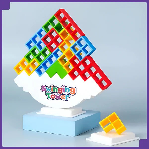 Swinging Tower Game | Build, Balance & Beat the Collapse | Fun for All Ages