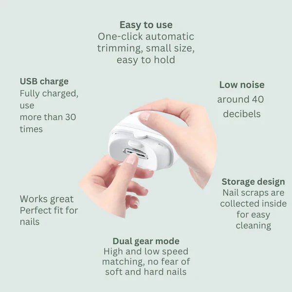 Electric Nail Trimmer | Safe, Painless & Precise Grooming | Loved by Parents